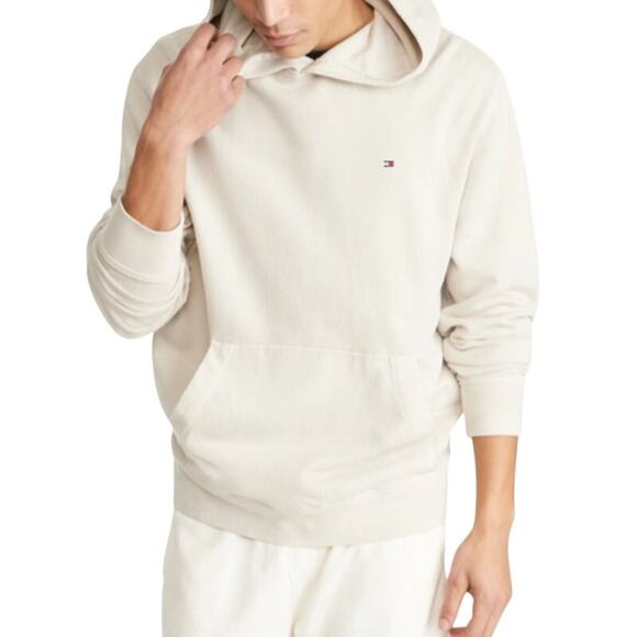 Tommy Hilfiger Men's Garment Dyed Hoodie Light Hay Tan Size XL NWT!